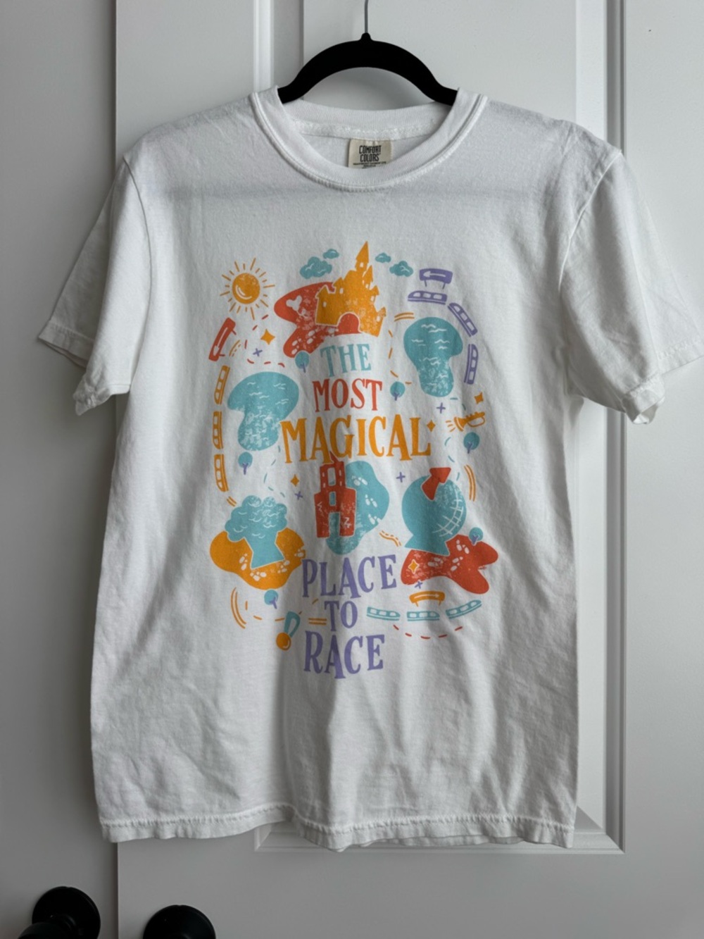 Disney The Most Magical Place to Race Like New Comfort Colors Tee | S